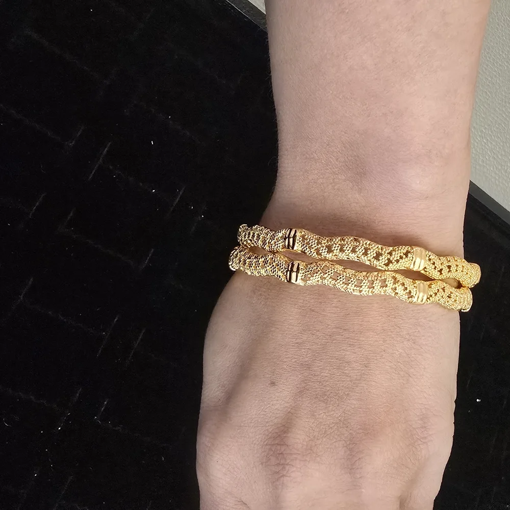 Elegant Gold-Toned Women's Bangles